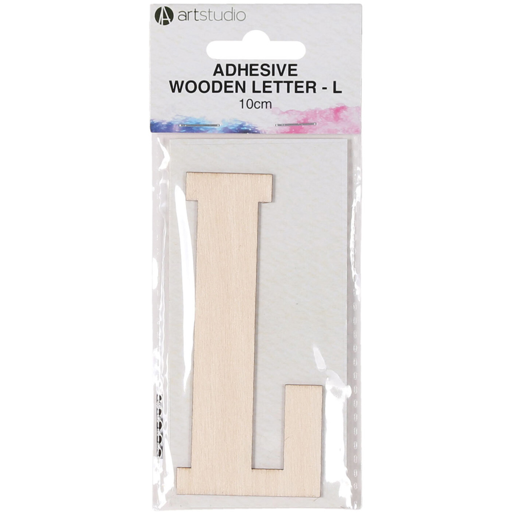 Art Studio Adhesive Wooden Letter - L Image