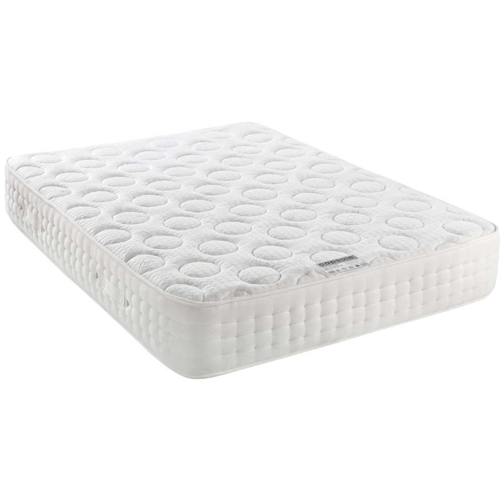 Julian Bowen Capsule Gel Luxury King Size White 1500 Pocket Sprung Mattress with Cooling Gel Image 1