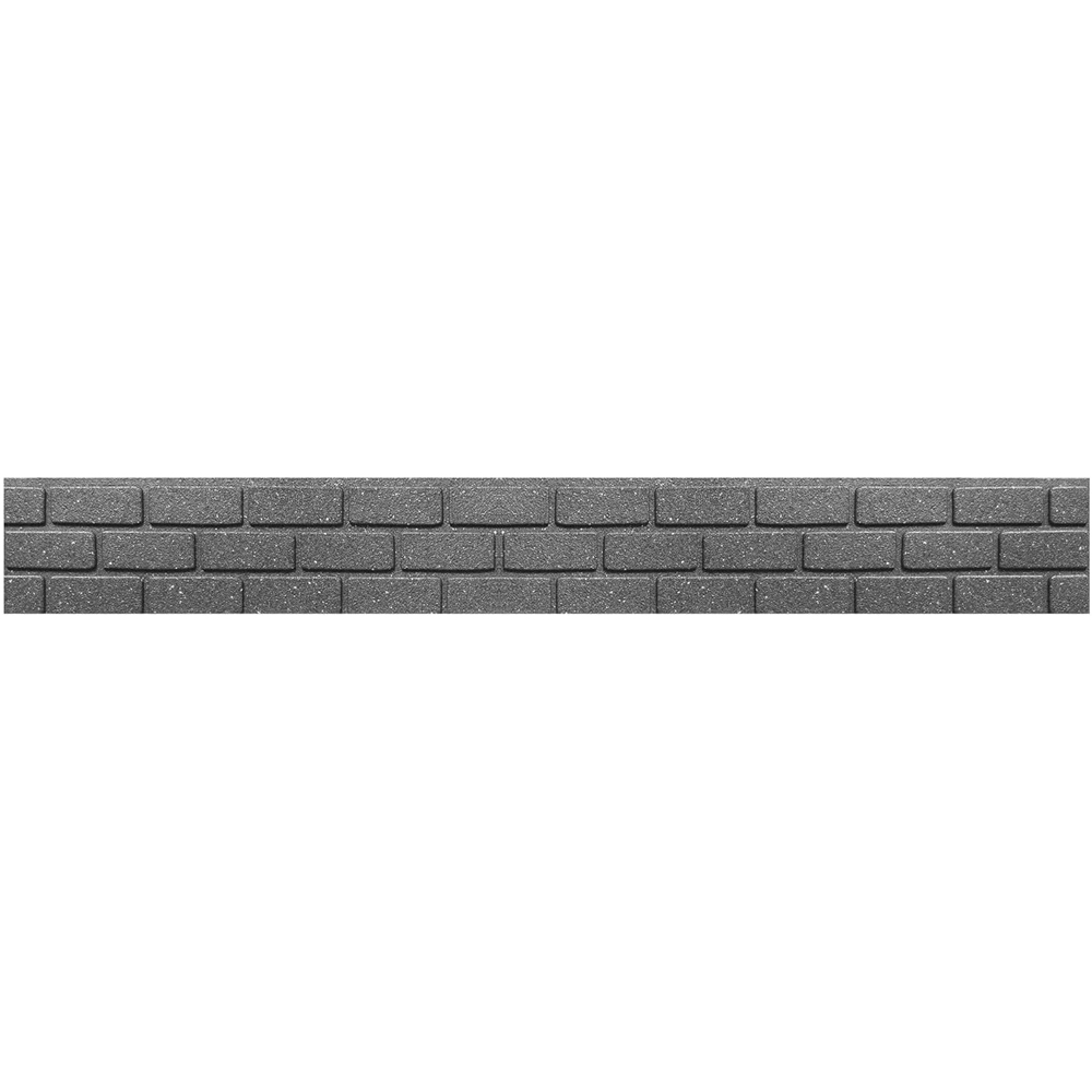 Garden Gear 15 x 120cm Grey Ultra Curve Bricks Garden Border Edging Image 1