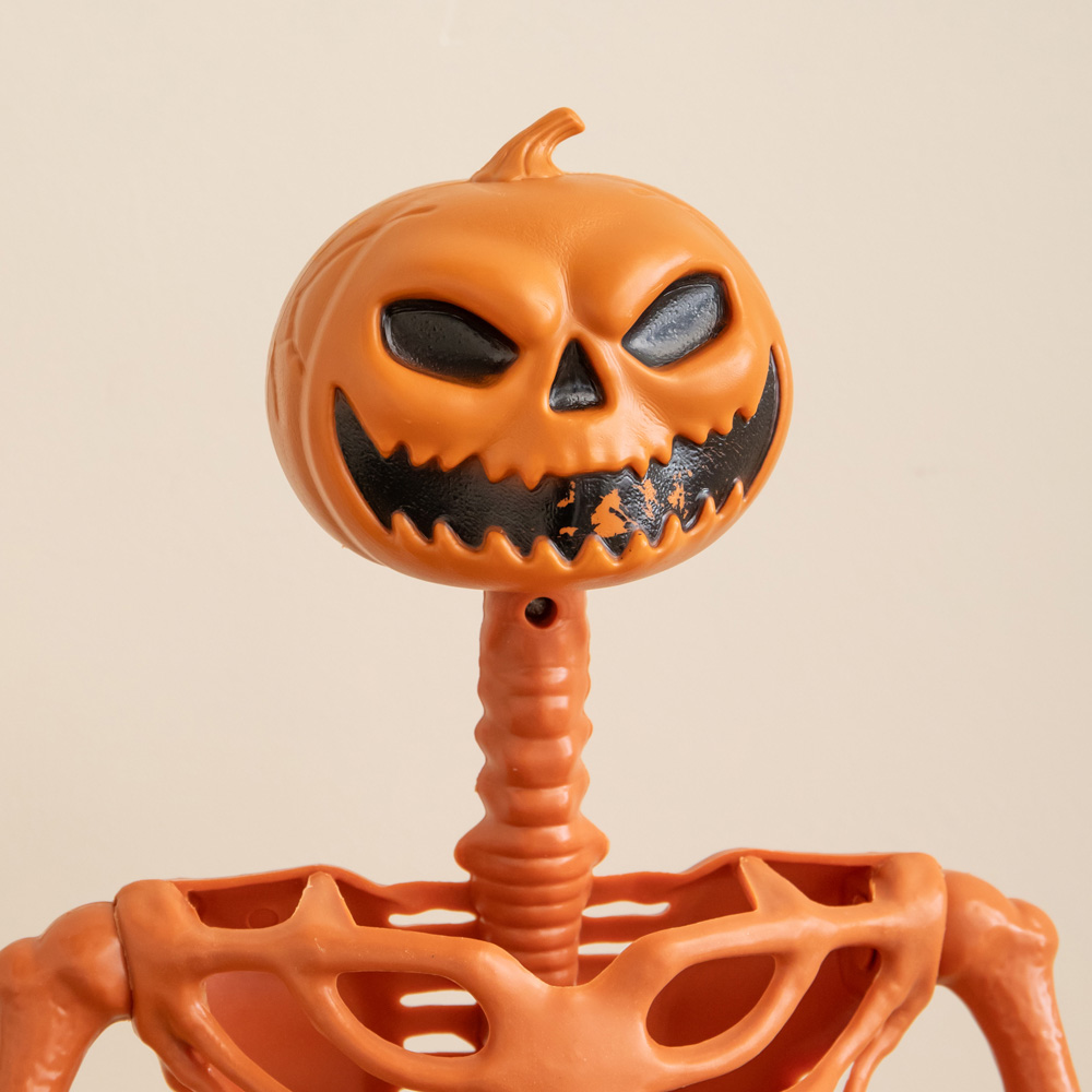 Samuel Alexander Poseable Pumpkin Skeleton Hanging Halloween Decoration 90cm Image 4
