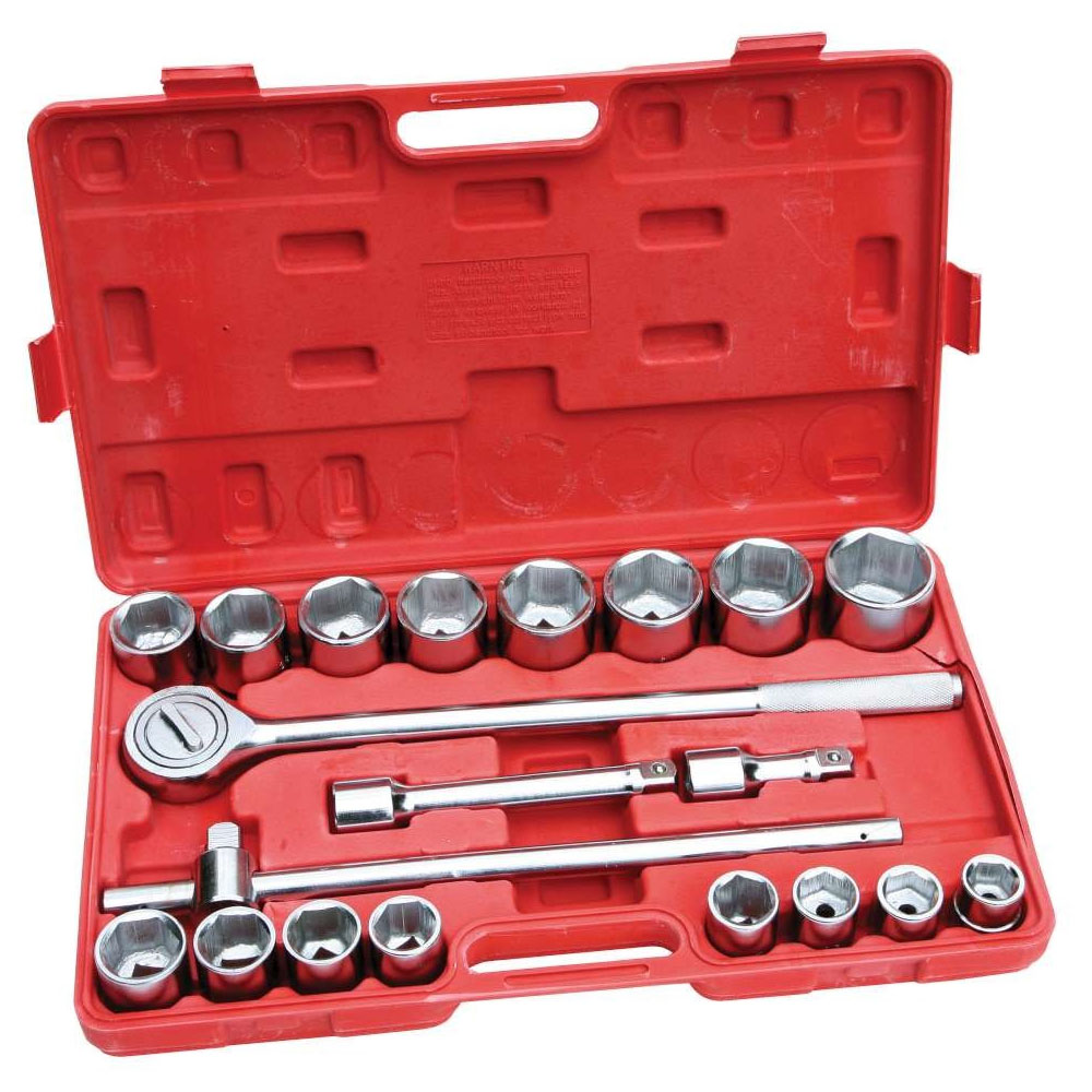 Hilka 21 Piece Drive Socket Set Metric Image 1