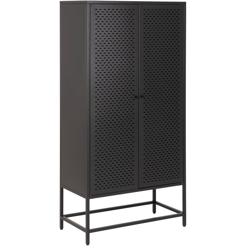 Florence Newcastle 2 Door Matt Black Cabinet Image 2
