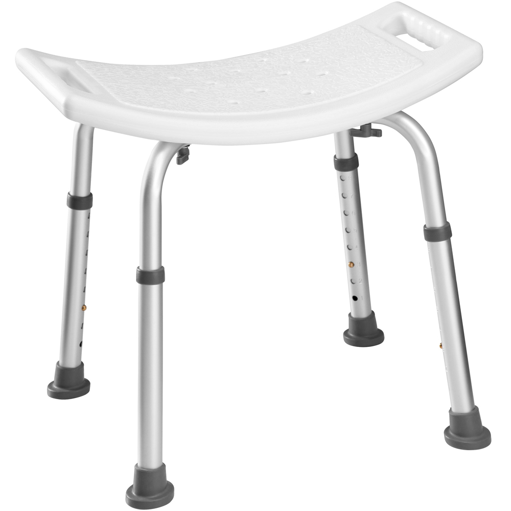 Tectake Telescopic Legs Non-Slip Rubber Feet Bath Seat with Side Handle Image 1