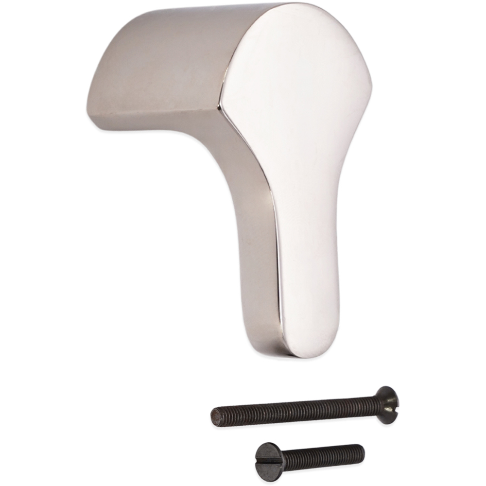 Spira Brass Tulip Polished Nickel Drop Pull Handle Image 4