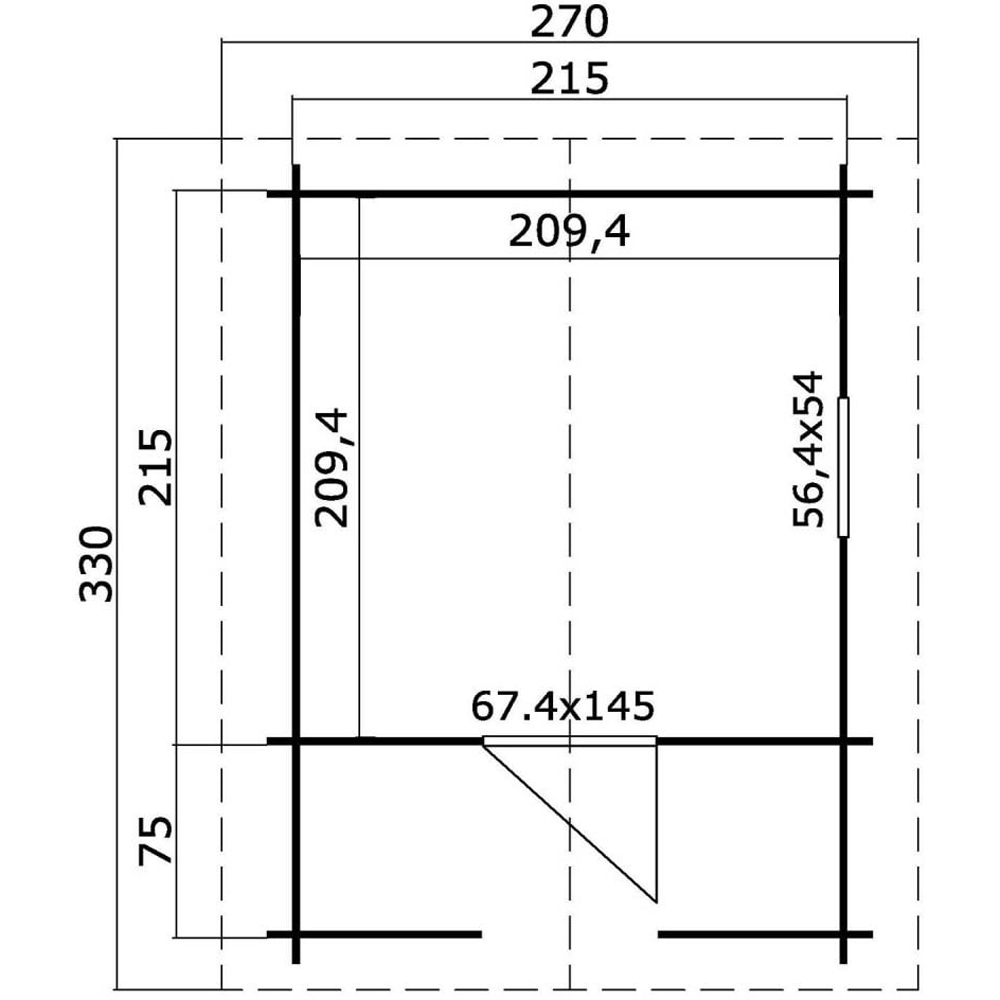 Norland Ledwell 8.9 x 10.8ft Kids Wooden Playhouse Image 4