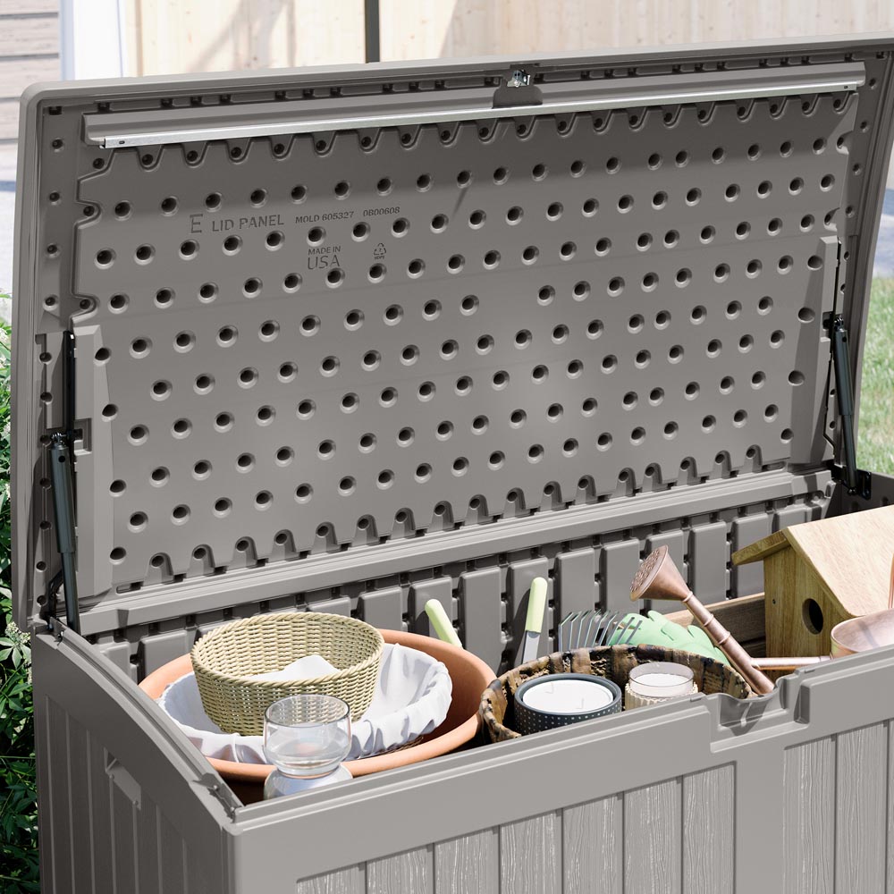 Suncast Montana 757L Stone Grey Storage Box Image 4