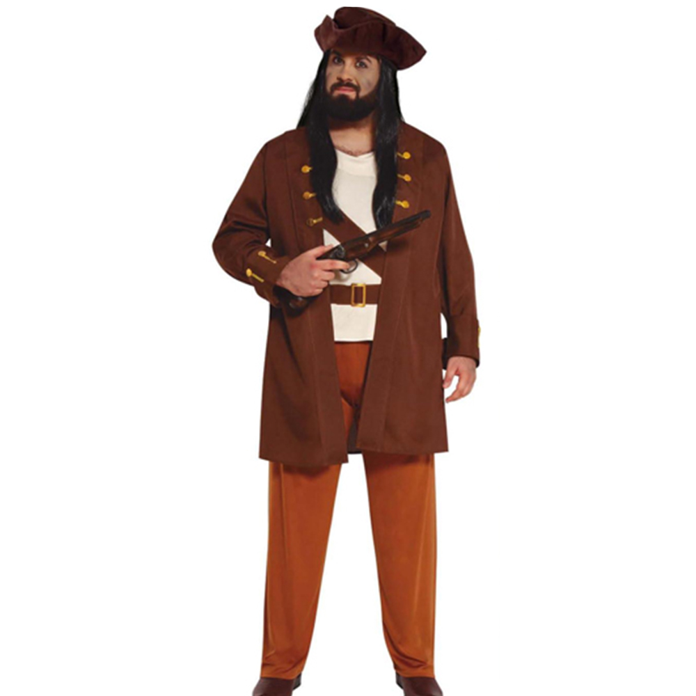 Fiestas Guirca Pirate Captain Beige Halloween Costume 14 to 16 Years Image 1