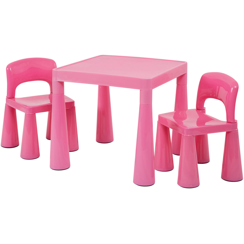 Liberty House Toys Kids Square Plastic Table and Chairs Set Image 2