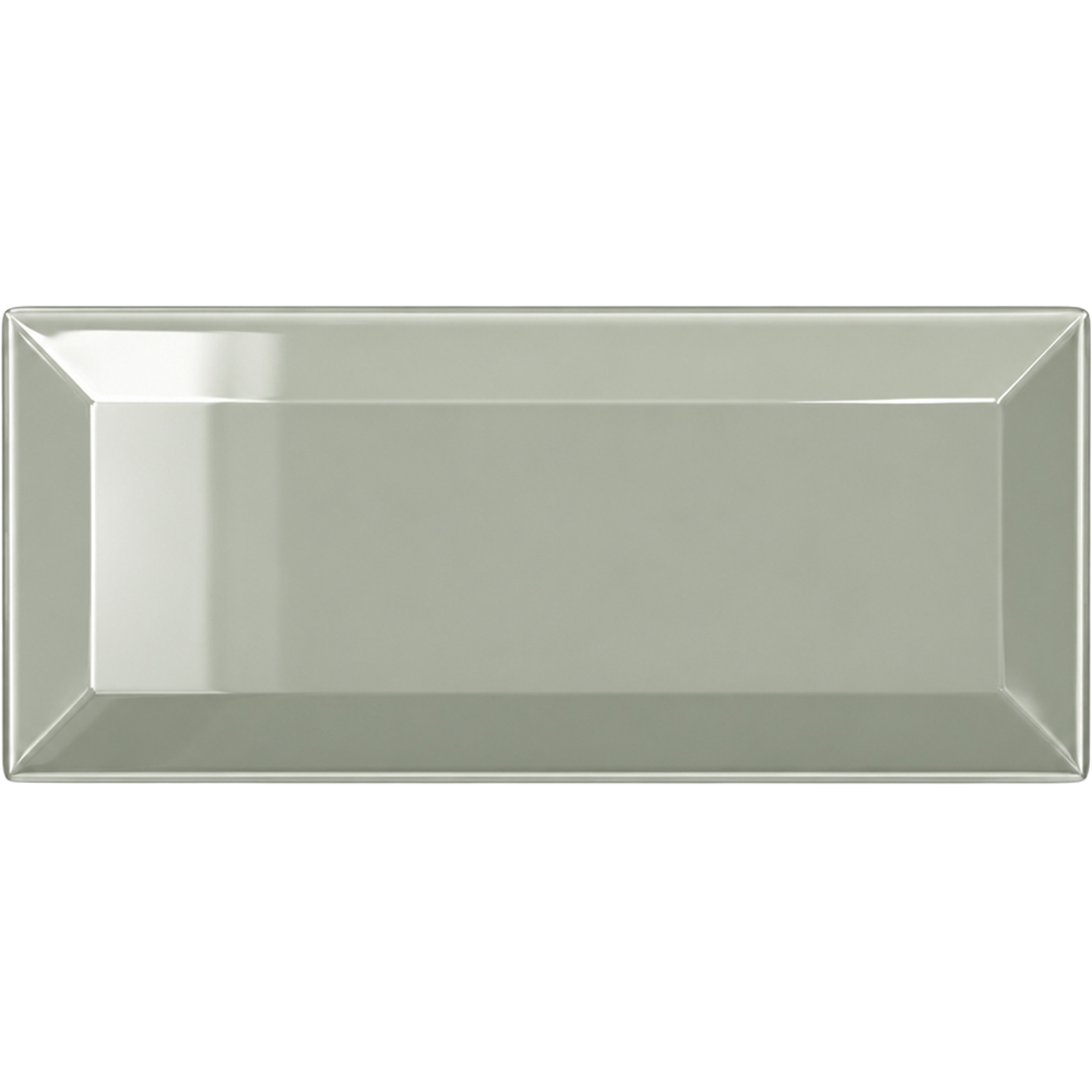 Go Bathrooms Metro Green Sage Gloss Ceramic Wall Tile 100 x 200mm 50 Pack Image 2