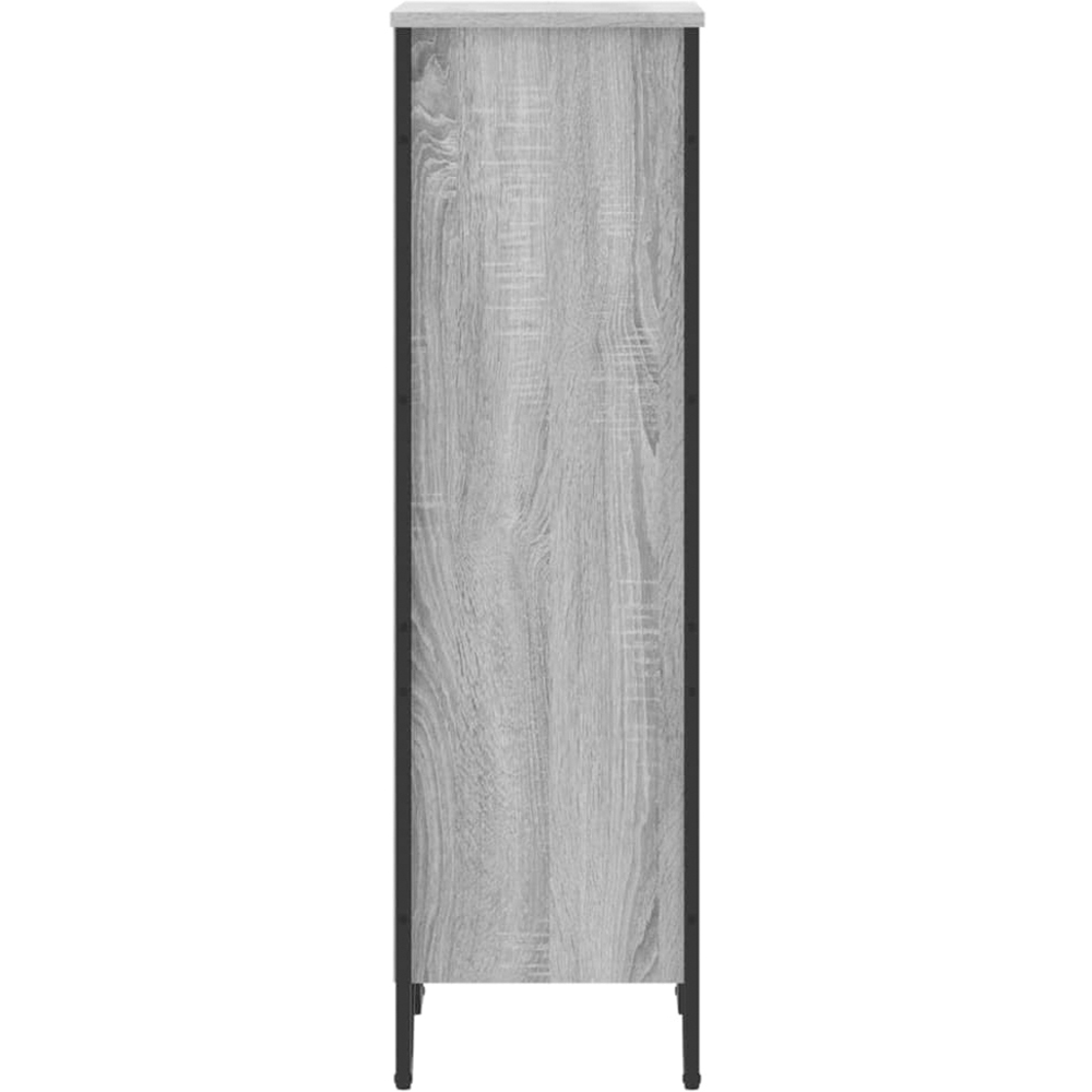 vidaXL 3 Shelf Grey Sonoma Bookcase Image 5