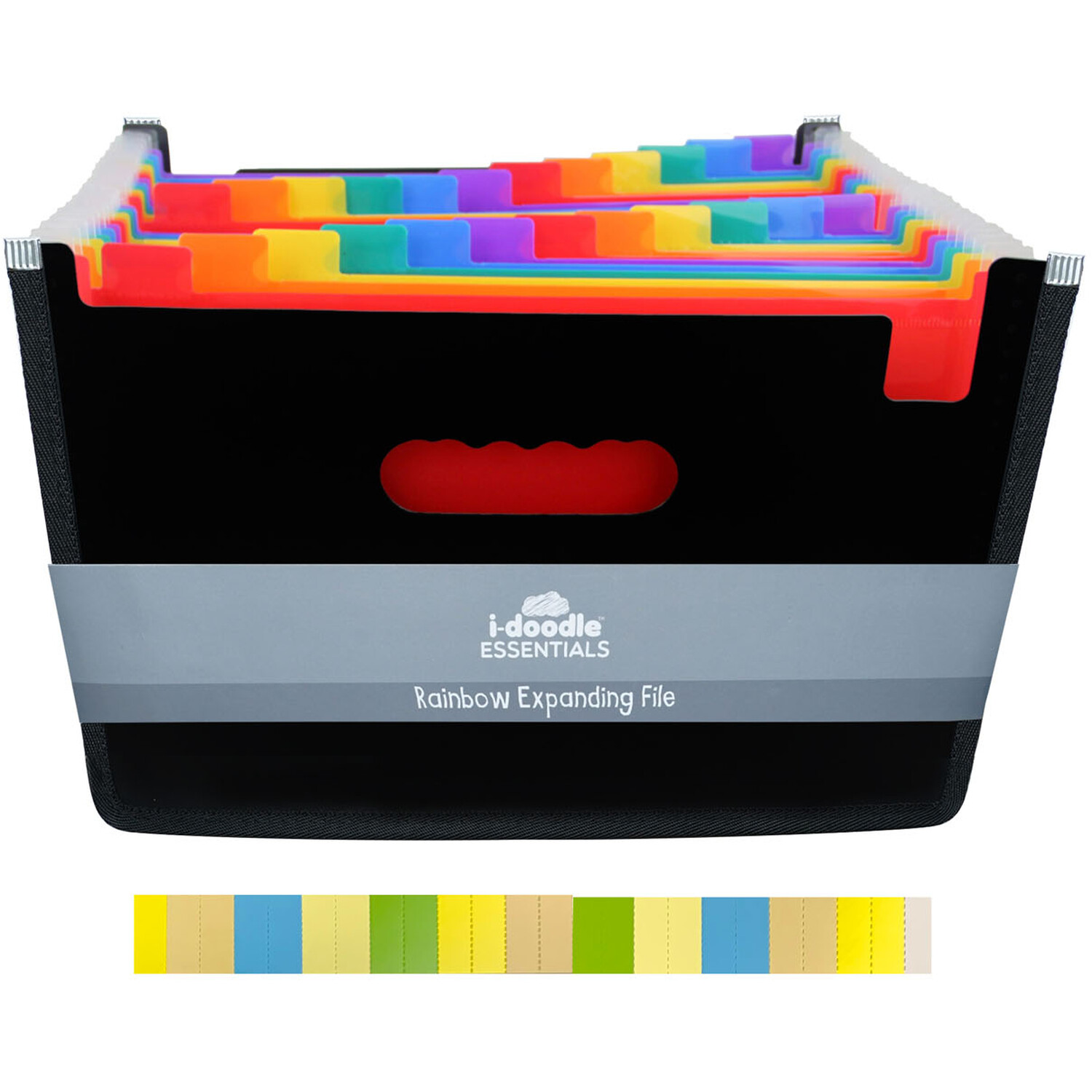 i-doodle Rainbow Expanding Box File Image 2