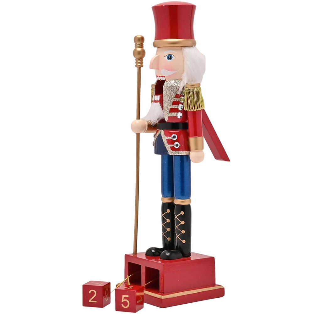 The Christmas Gift Co Nutcracker Figurine with Perpetual Calendar Image 3