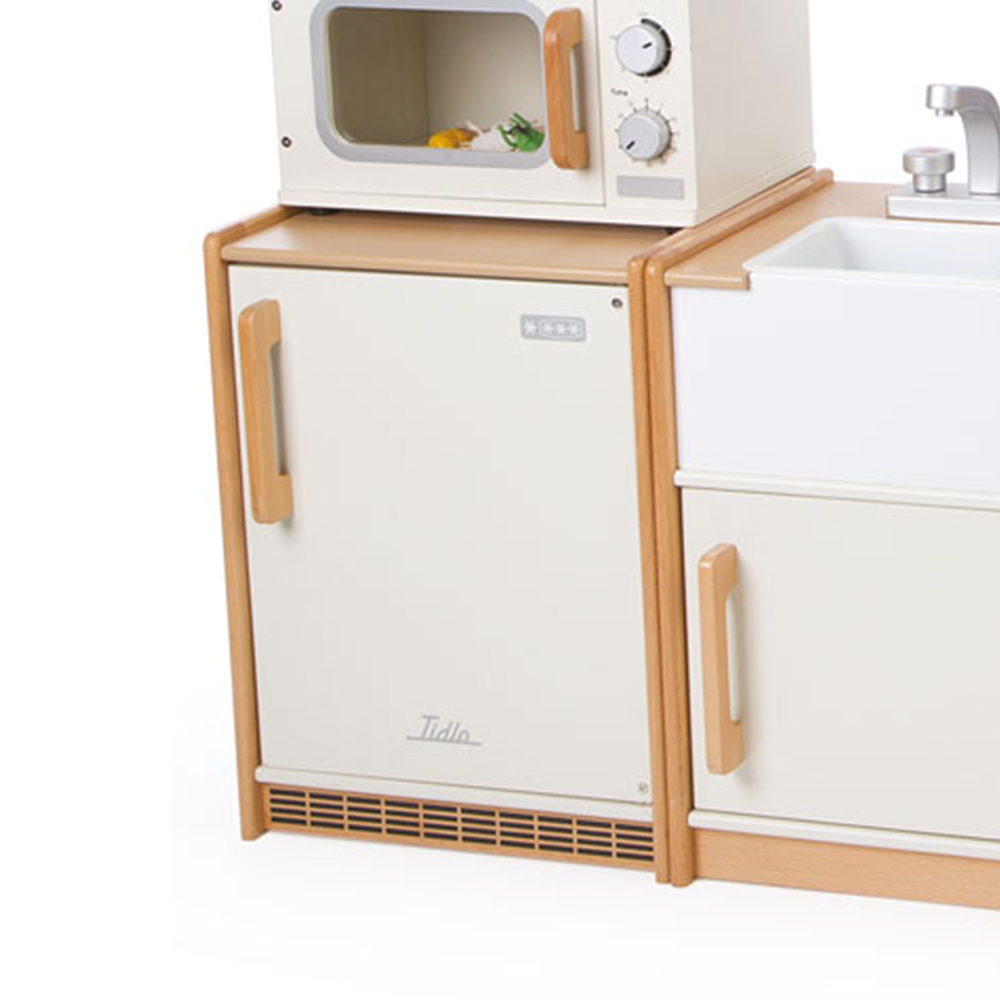 Tidlo Wooden White Toy Fridge Image 2