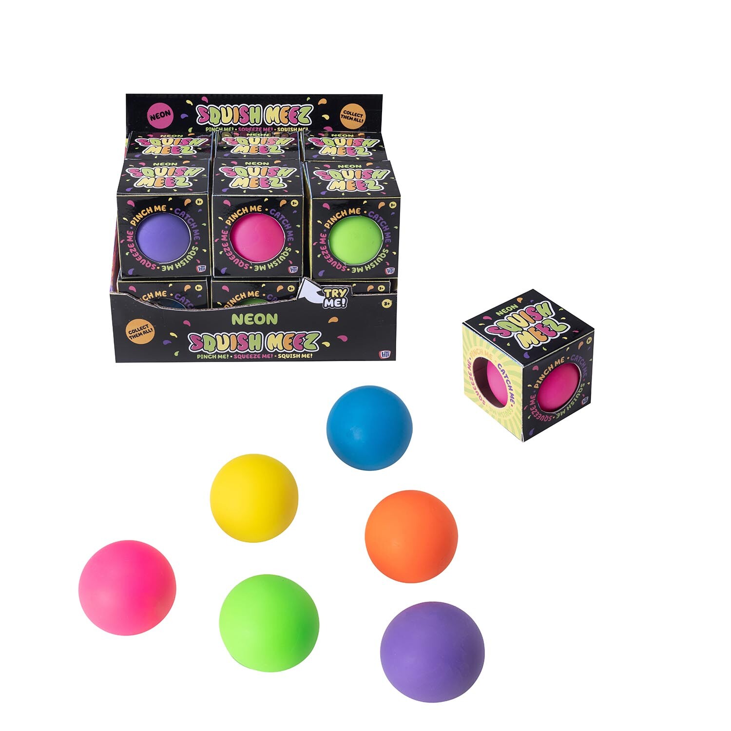 Pack of Neon Squish Meez - 1 Image