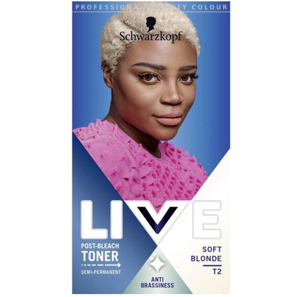 Schwarzkopf Live Soft Blond T2 Post Bleach Toner Semi-Permanent Hair Dye 3 Pack Image 2