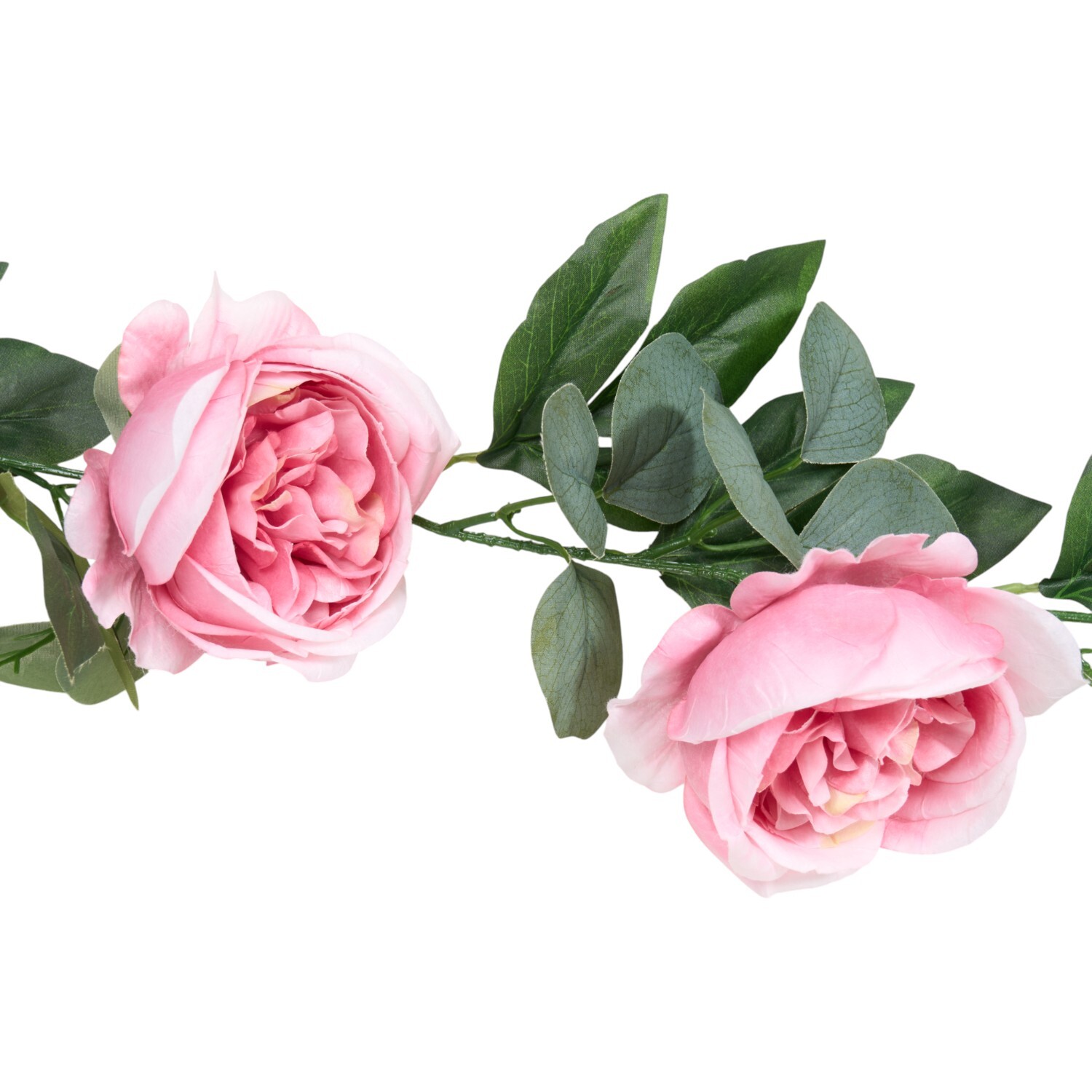Artificial Big Rose Garland Pink Image 5