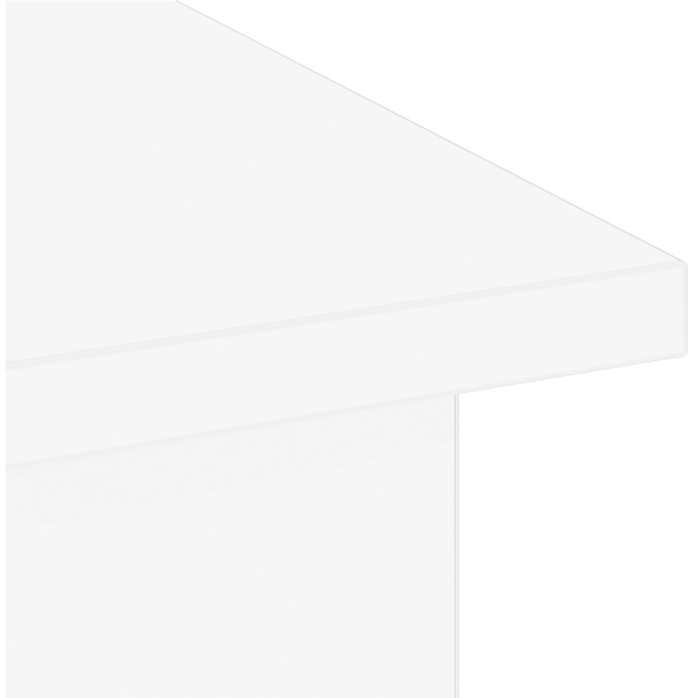 vidaXL 4 Shelf White TV Stand Image 8