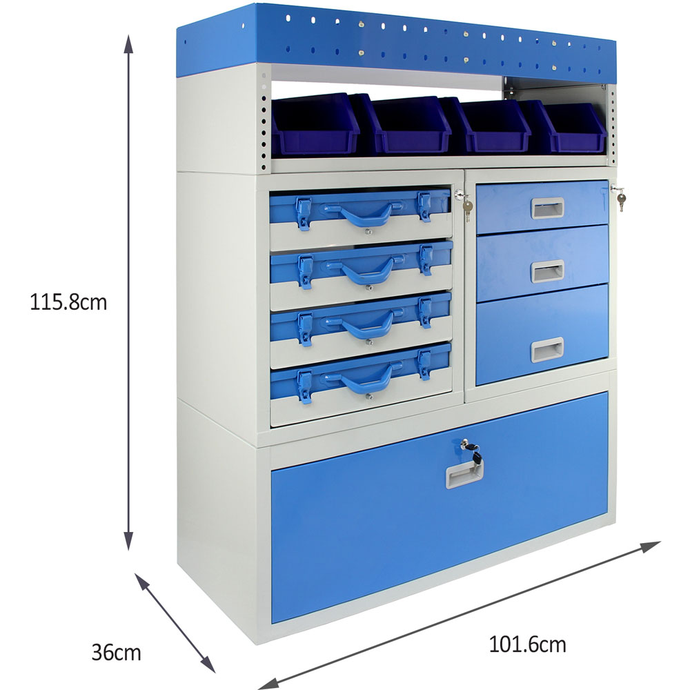 Monstershop Monster Racking Tempest Metal Van Shelving Bundle Image 4