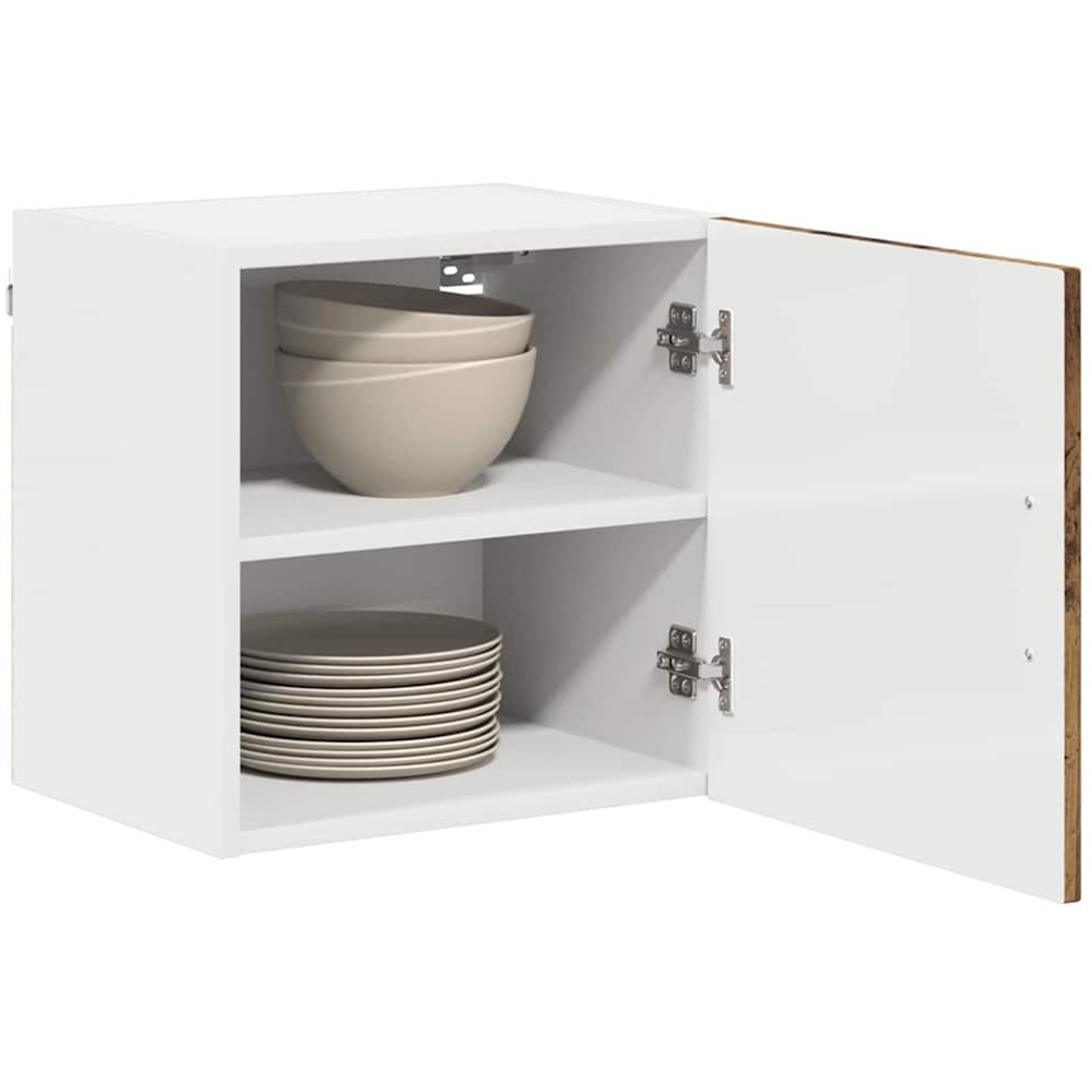 vidaXL Kalmar Single Door Old Wood Wall Mounted Square Kitchen Cabinet Image 3