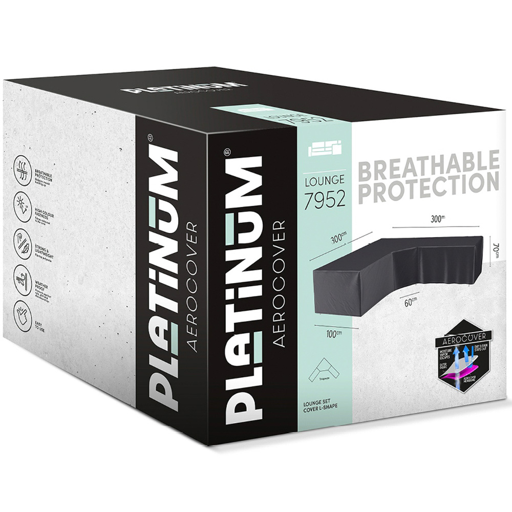 Platinum AeroCover Trapeze L Shaped Lounge Set Cover 300 x 70cm Image 2