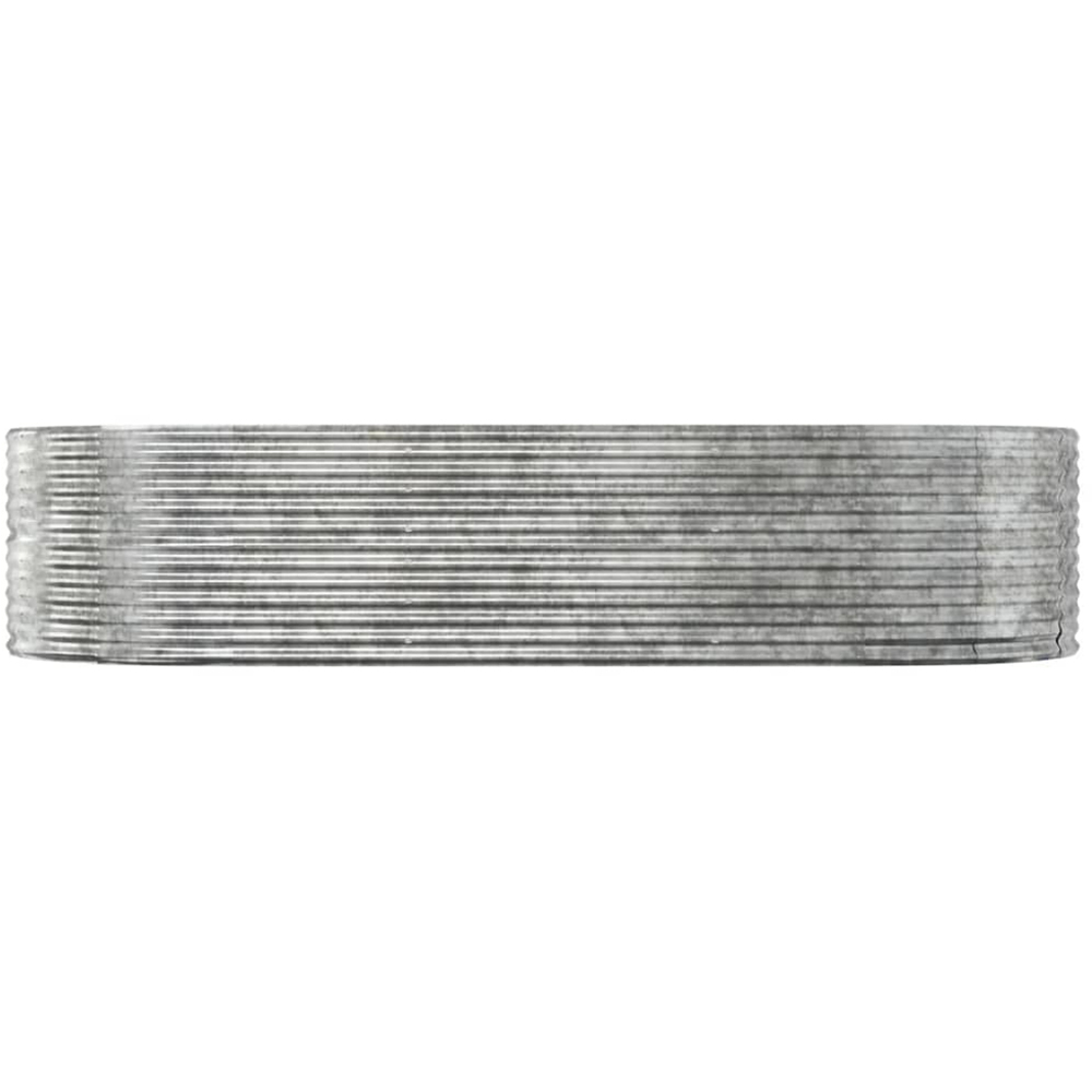 vidaXL Silver Galvanised Steel Raised Garden Bed 68 x 140 x 291cm Image 2