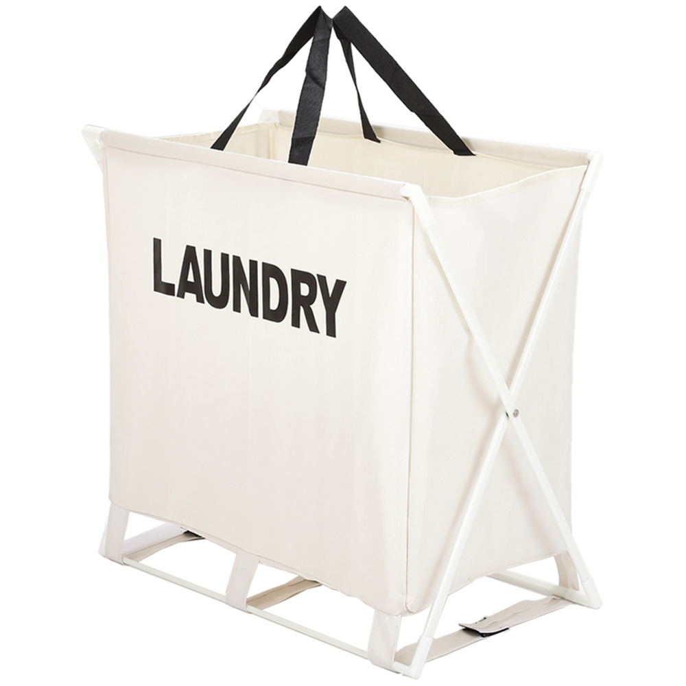 Living And Home Large Folding Laundry Basket Lightweight Image 1