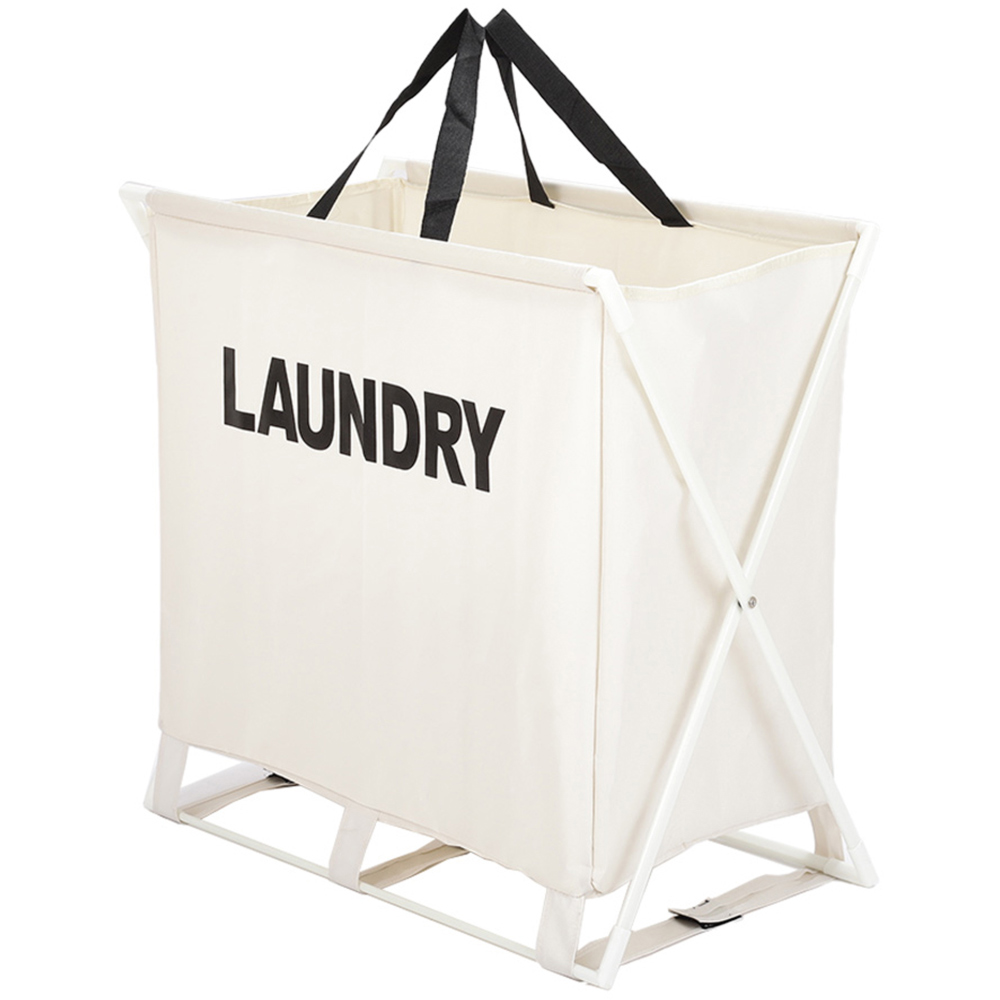 Living And Home Large Folding Laundry Basket Lightweight Wilko