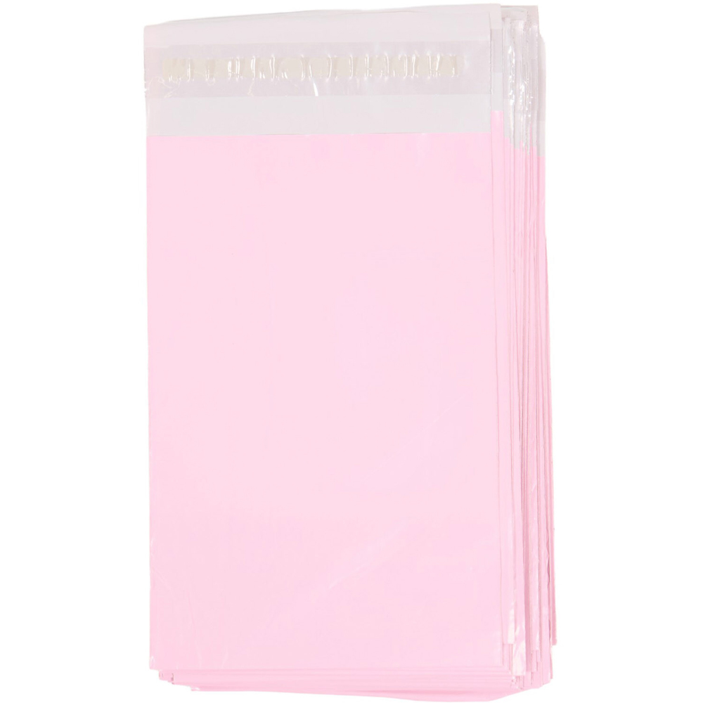 Pack of 50 Plain Mailing Bags Pink 5 x 7 inch Image 3