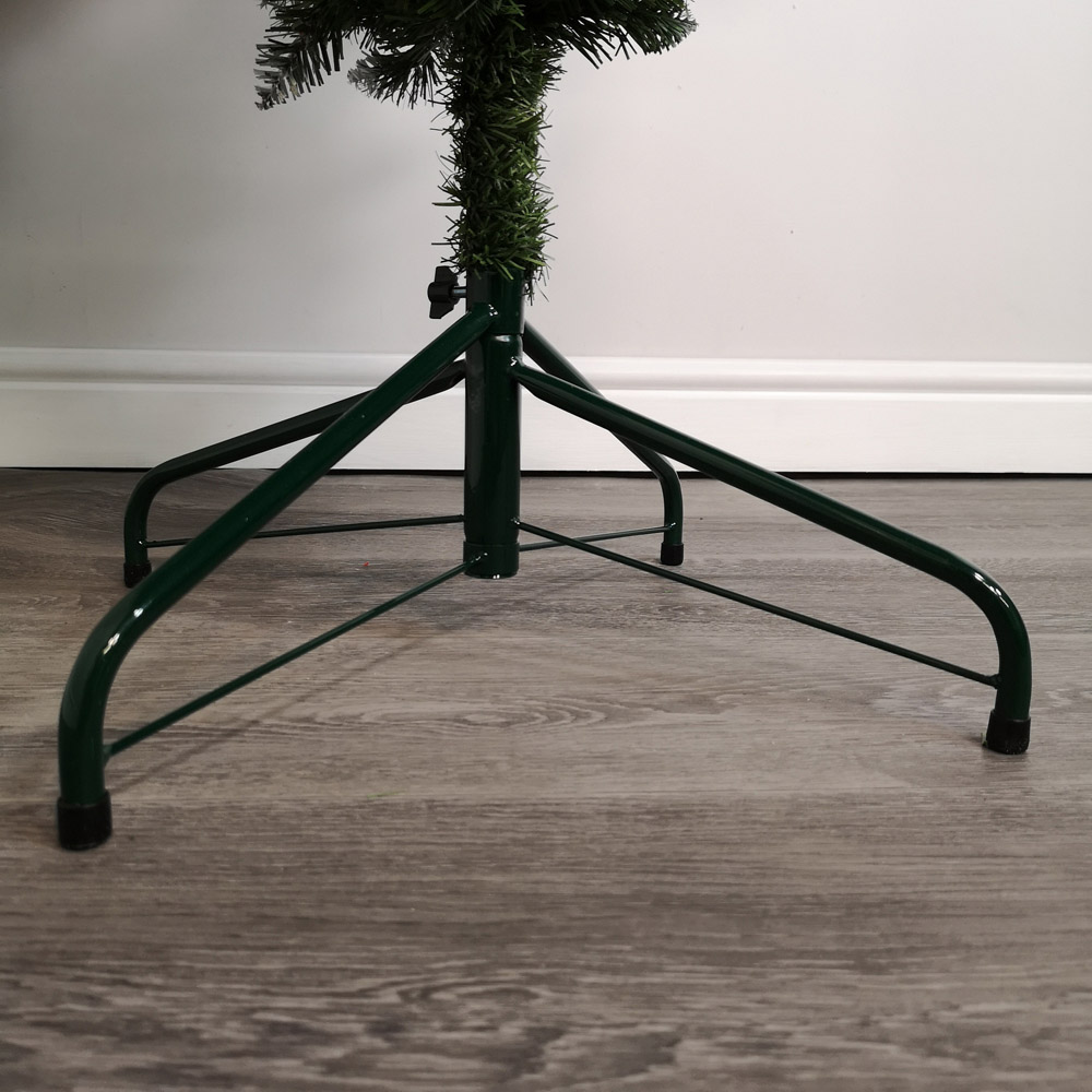Snowtime Frosted Snow Tipped Green Upside Down Artificial Christmas Tree 6ft Image 4