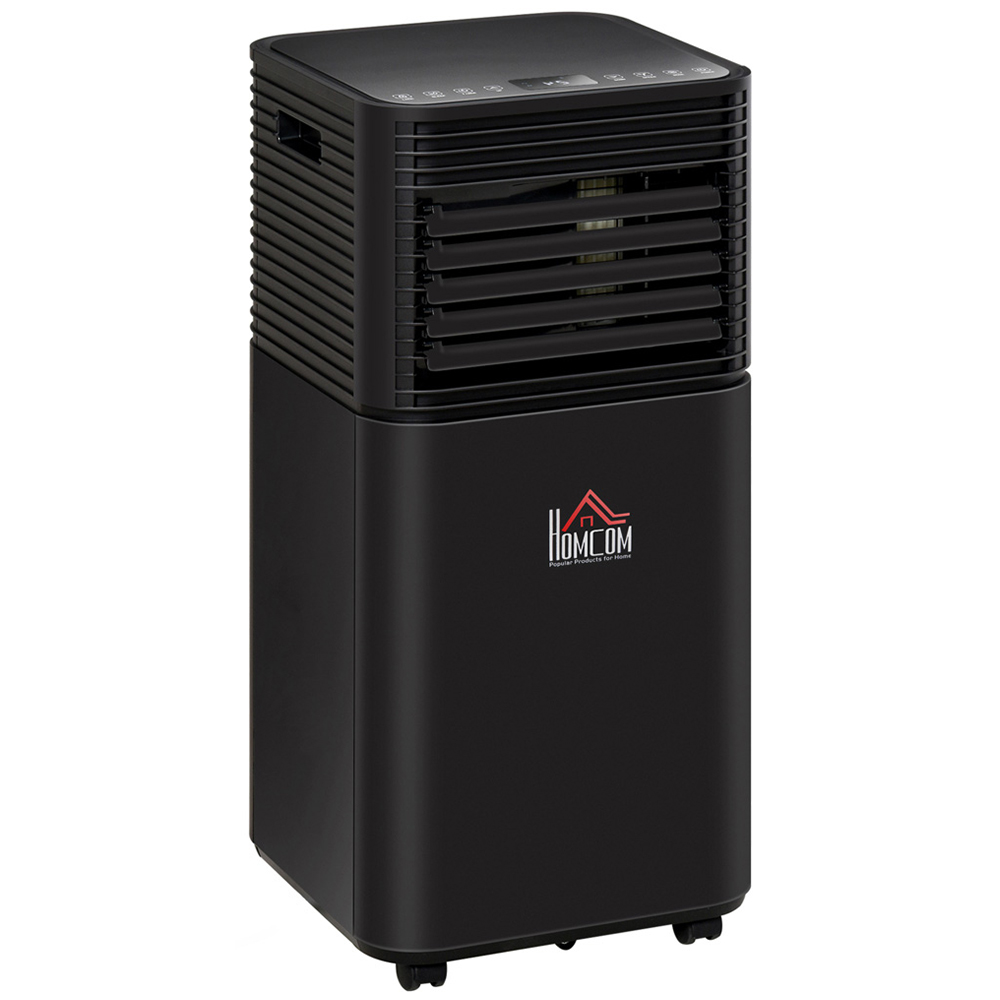 HOMCOM Black 4 in 1 7000 BTU Mobile Air Conditioner Image 1