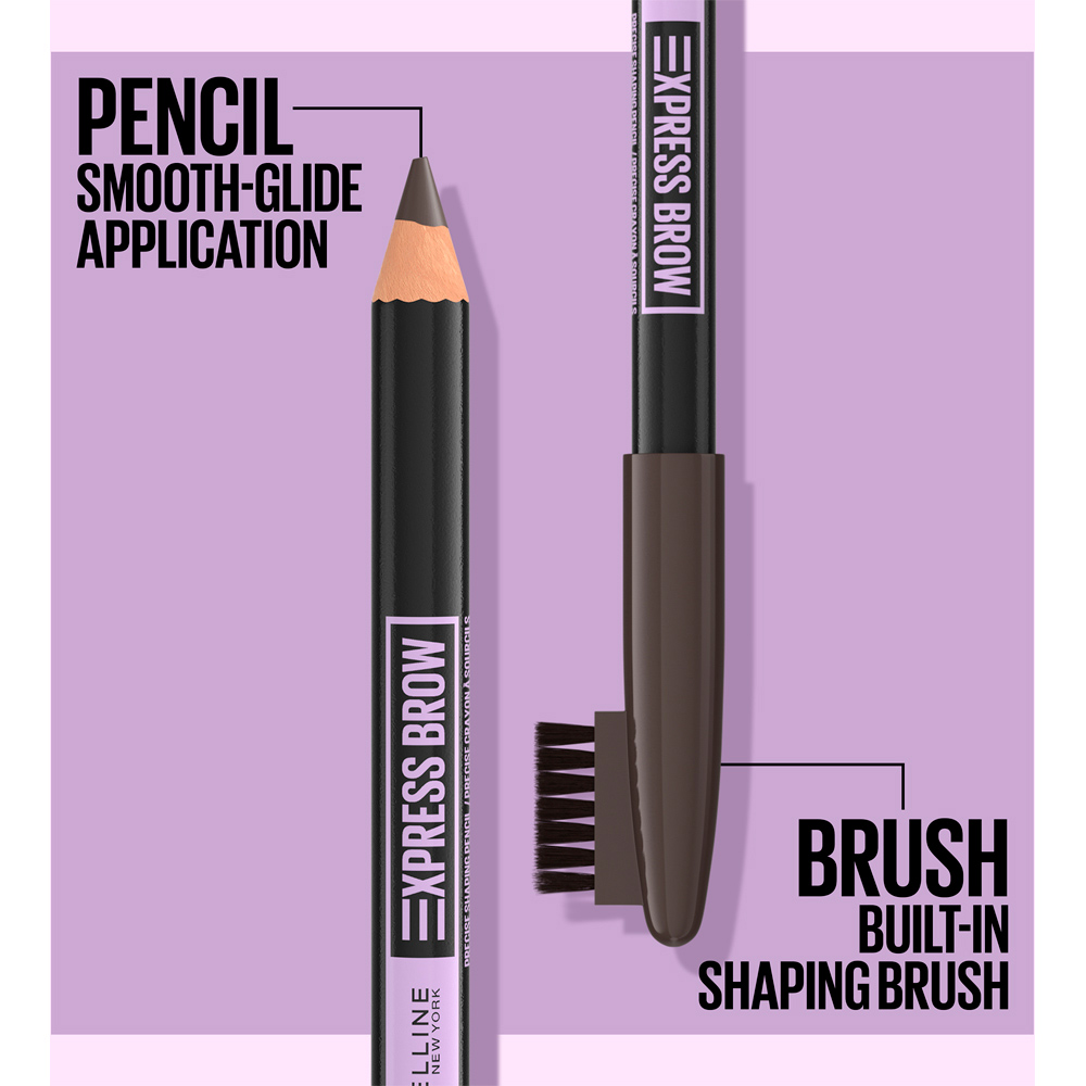 Maybelline Express Brow Shaping Pencil Black Brown Image 4