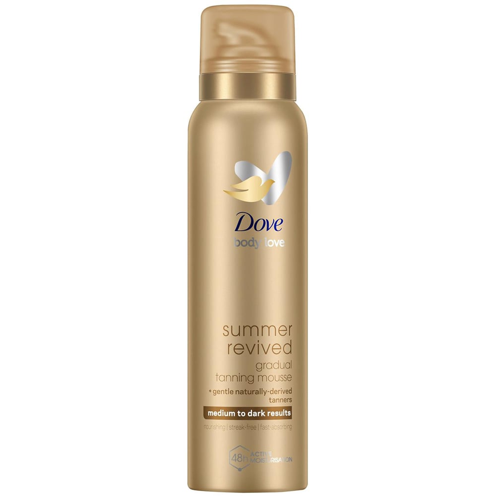 Dove Derma Spa Summer Revived Medium to Dark Skin Self Tan Body Mousse 150ml 3 Pack Image 2