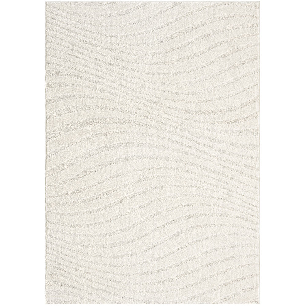 Desire Rugs Aya Cream Embossed Waves Rug 60 x 220cm Image 3