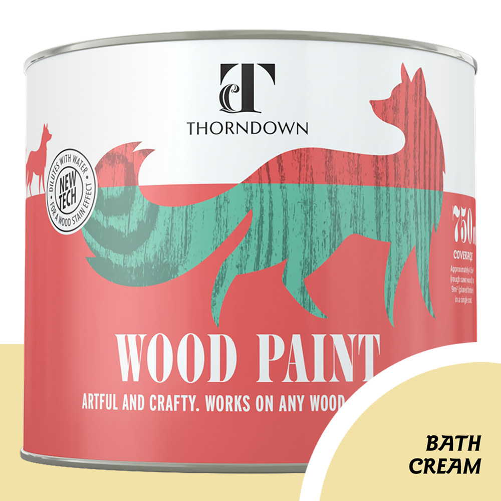 Thorndown Bath Cream Satin Wood Paint 750ml Image 3