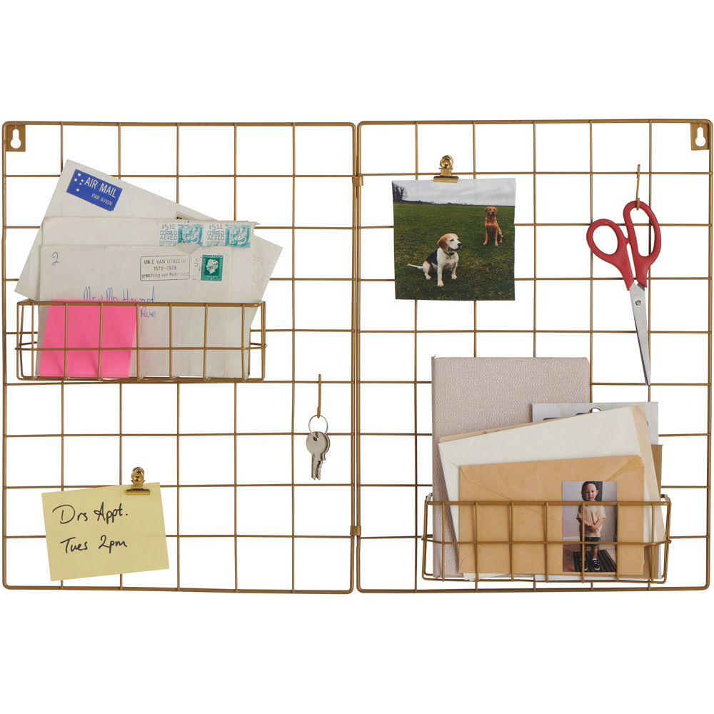 Wilko Gold Wire Wall Grid Wilko