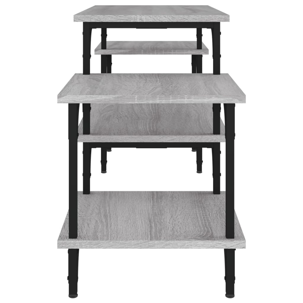 vidaXL 5 Shelf Grey Sonoma TV Cabinet Image 5