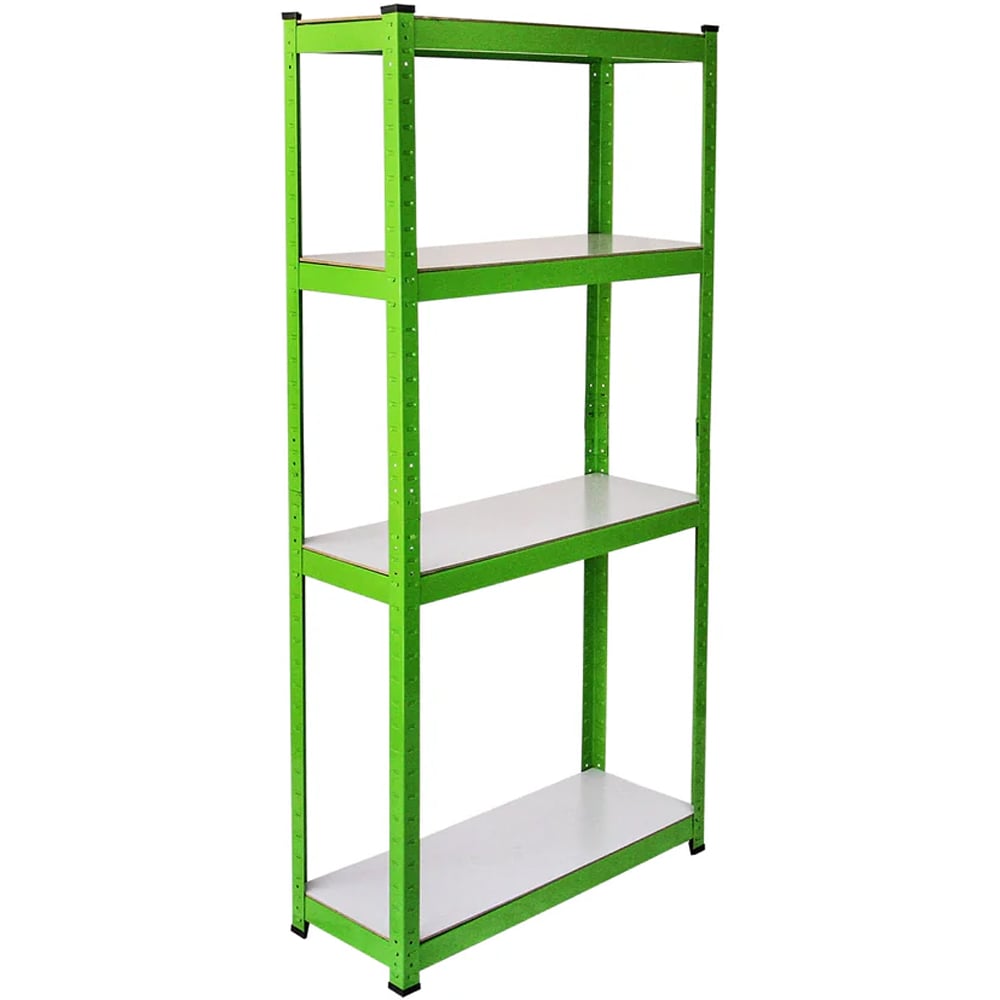 MonsterShop Green 6 x 6ft Greenhouse with Base and Racking Image 4