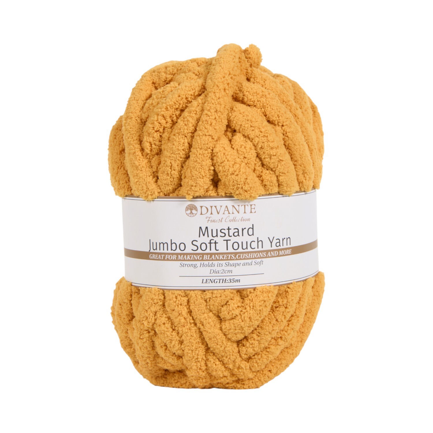 Jumbo Soft Touch Yarn Mustard Image 1