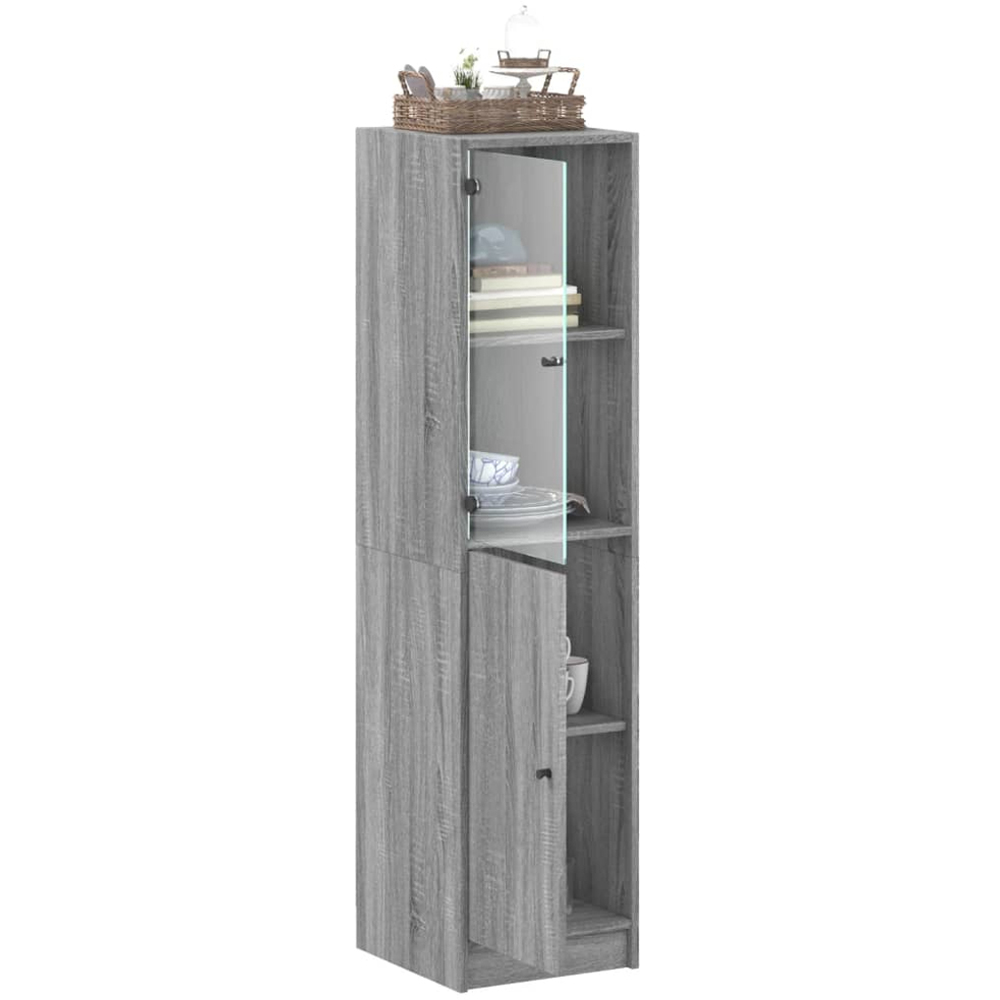vidaXL 2 Door Grey Sonoma Highboard Image 5