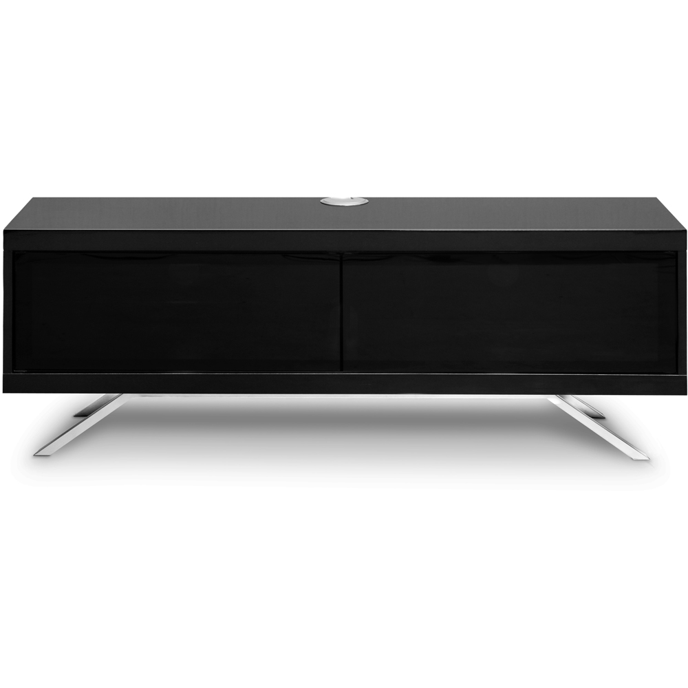MDA Designs Tucana 1200 Hybrid 2 Drawer Black TV Cabinet Image 3