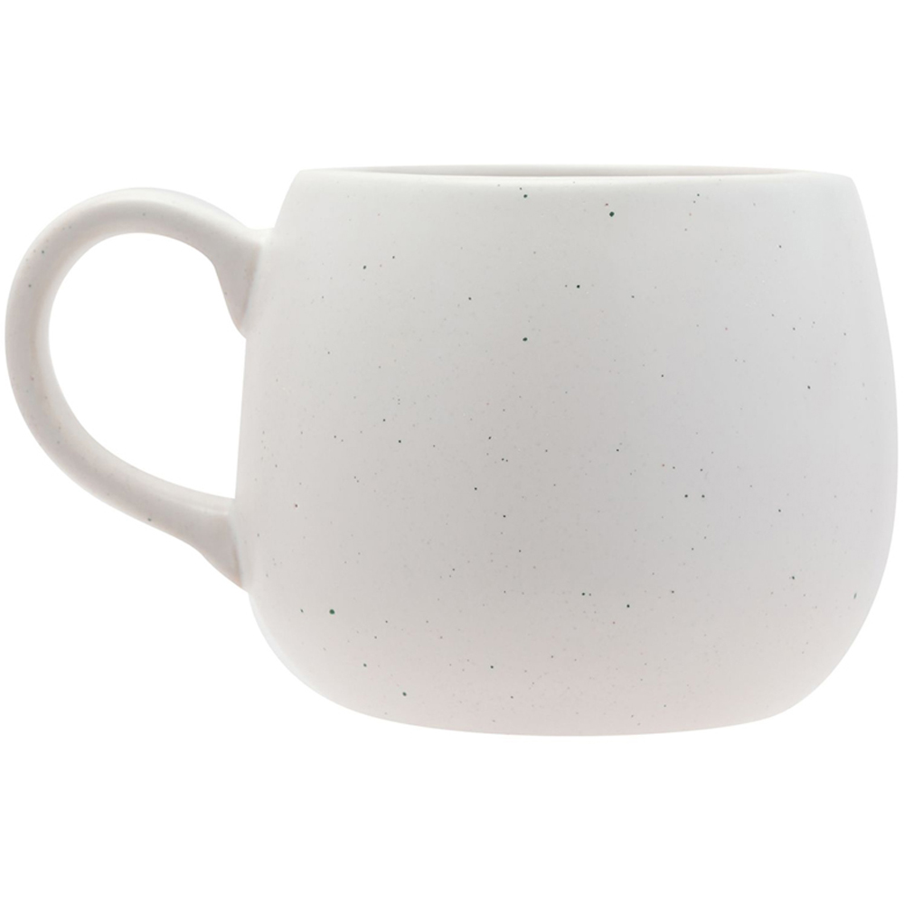The Christmas Gift Co Hello Winter White Speckled Mug Image 2