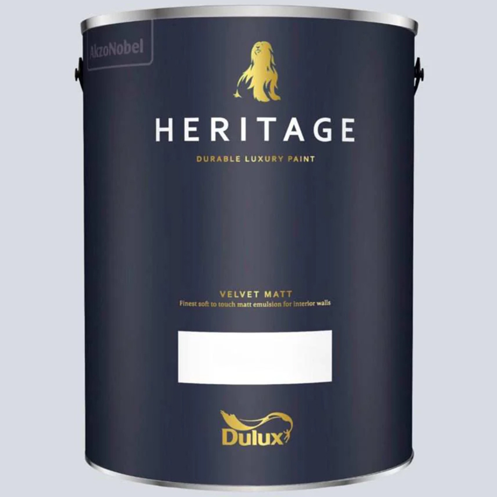 Dulux Heritage Walls and Ceilings Light French Grey Velvet Matt Emulsion Paint 5L Image 2