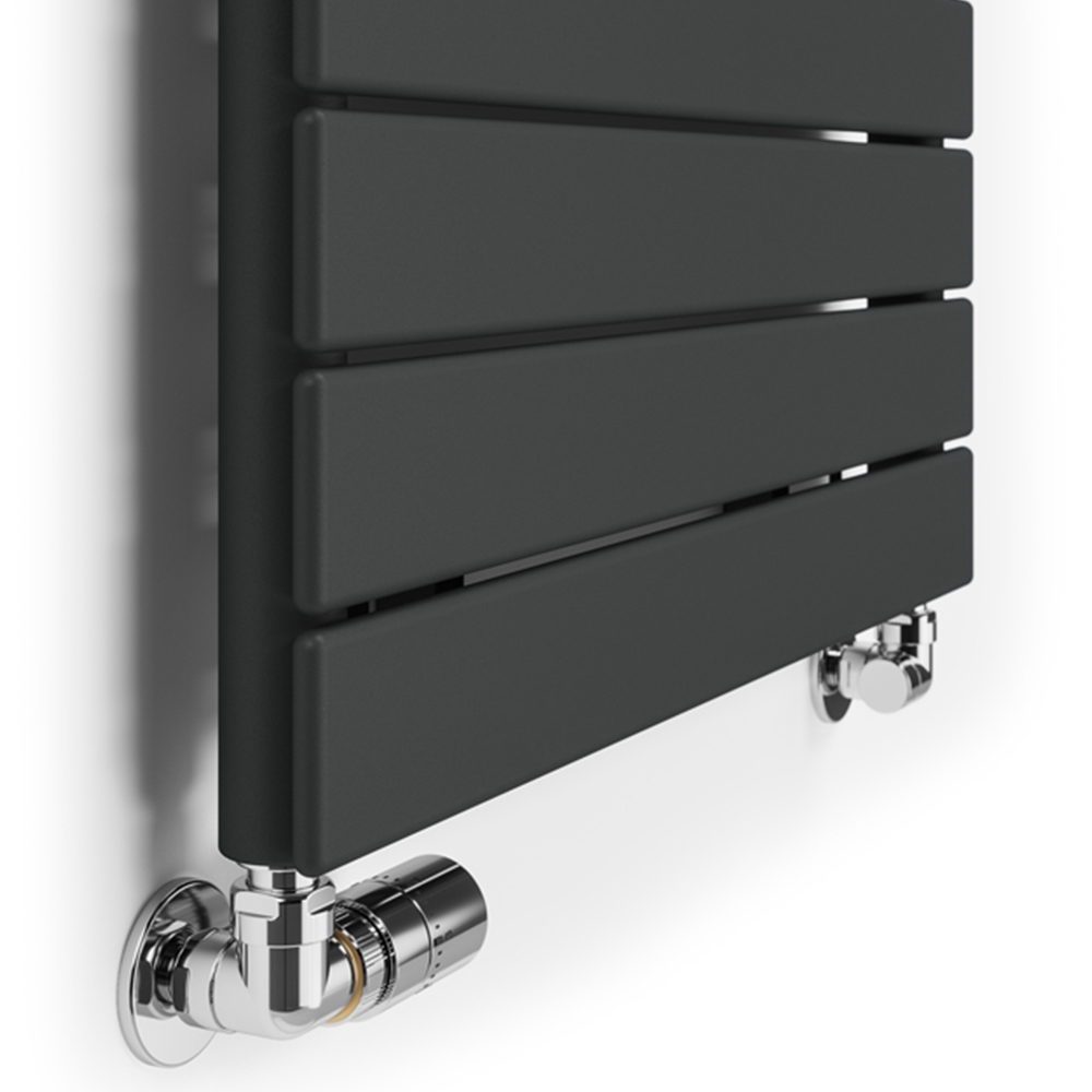 Terma Forte 1384 BTU Metallic Grey Single Panel Radiator 600 x 588mm Image 6