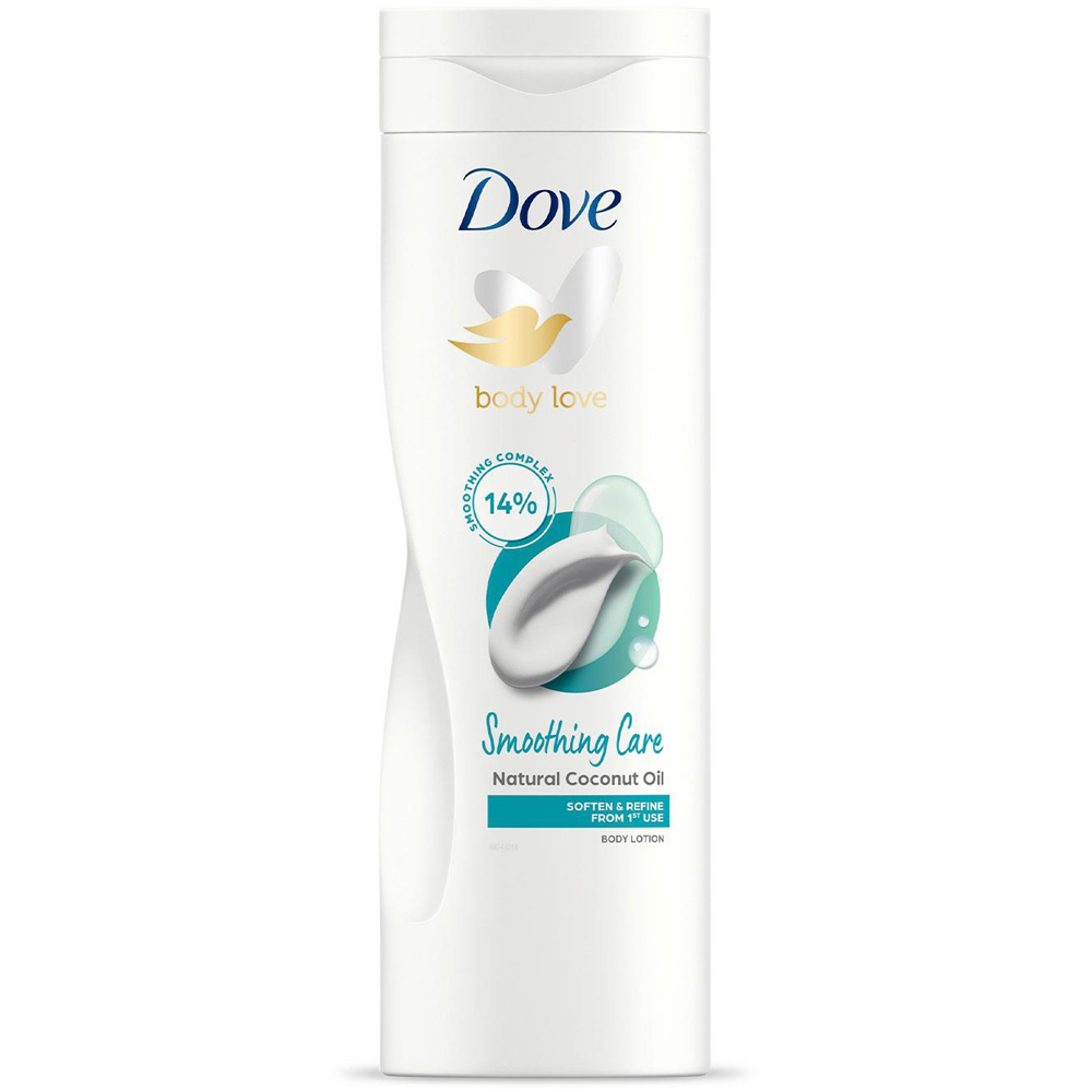 Dove Smoothing Care Natural Coconut Oil Body Lotion 400ml 6 Pack Image 2