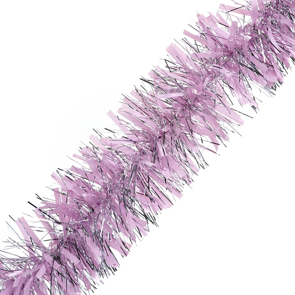 Wilko Pink Tinsel 2m Wilko