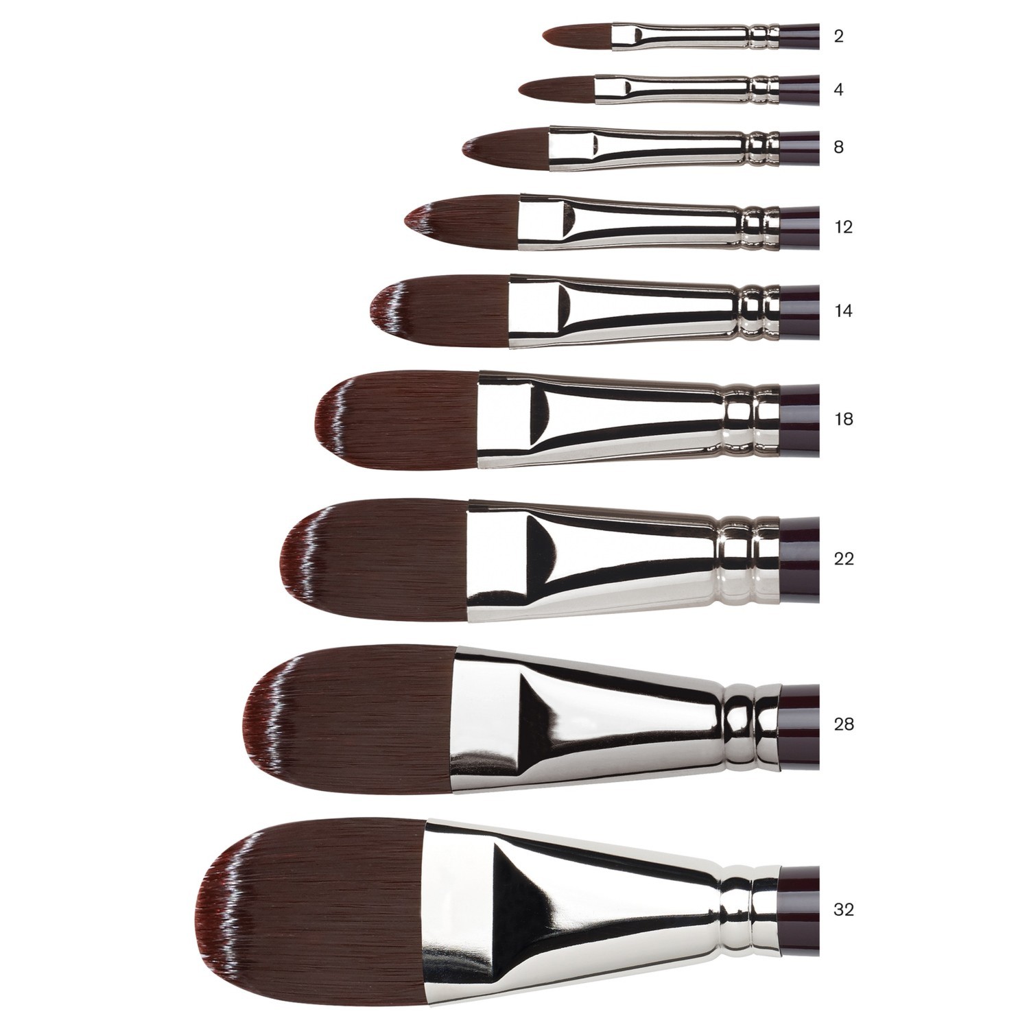 Winsor and Newton Galeria Filbert Brush - No. 2 Image 2