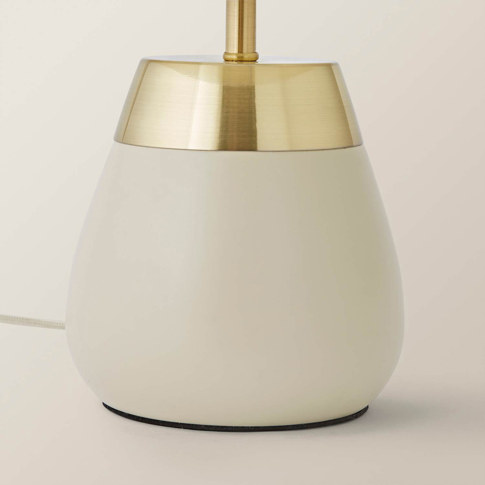 ValueLights Hurst Drum Shade Cream Touch Table Lamp with Bulb Image 4