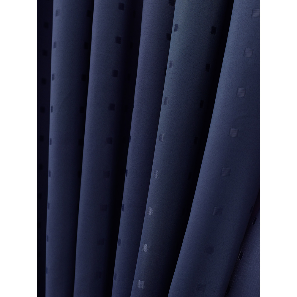 Alan Symonds Madison Navy Ring Top Curtain 168 x 229cm Image 6