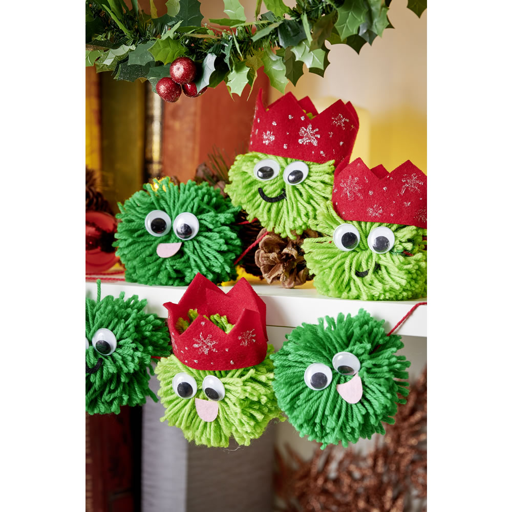 Wilko Xmas Make Your Own Brussel Sprouts Garland Image 3