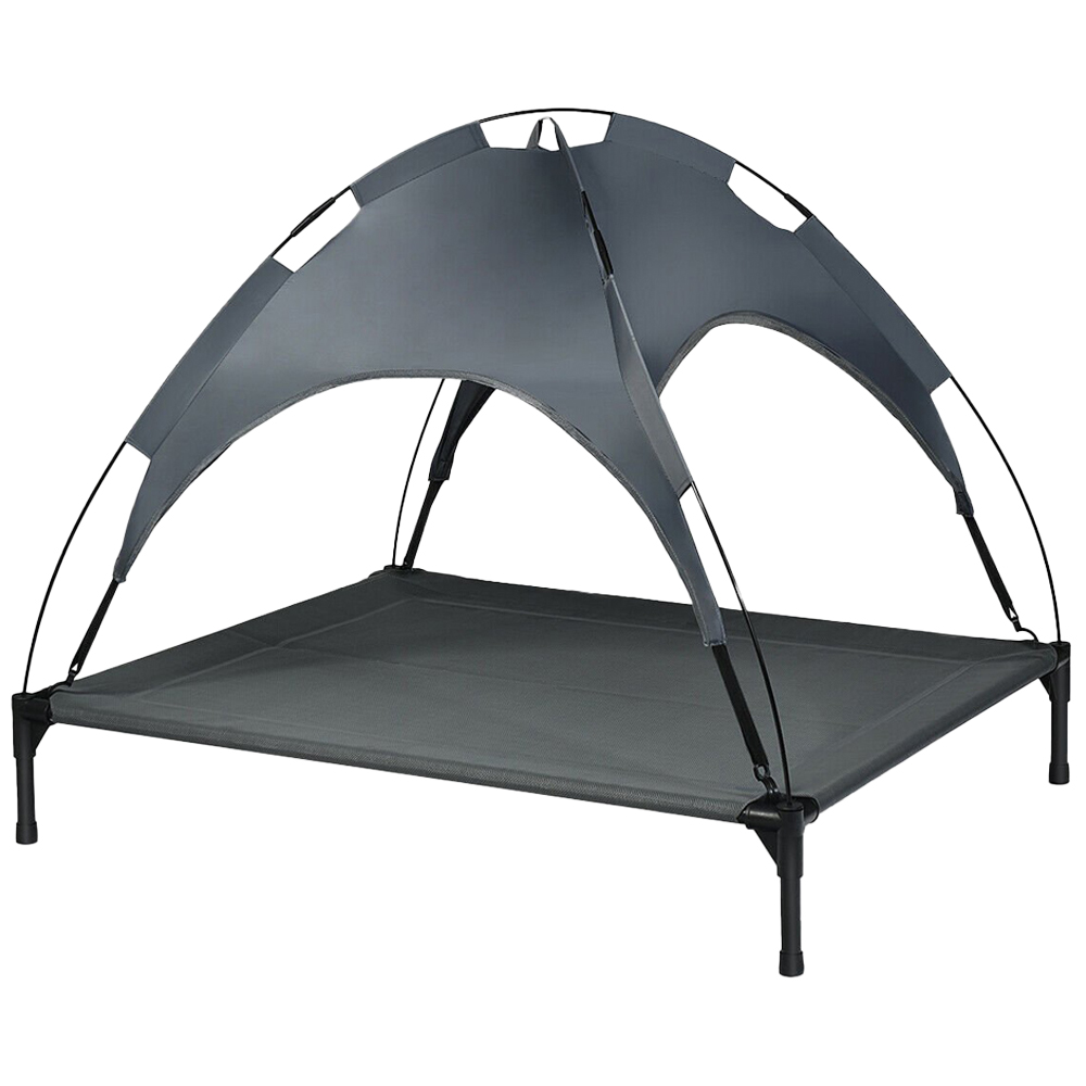 Costway Elevated Pet Bed with Removable Canopy Image 1